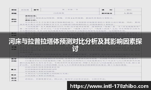 河床与拉普拉塔体预测对比分析及其影响因素探讨